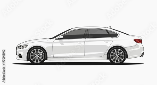 car isolated on white