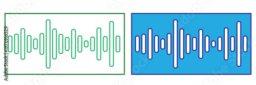 Modern Voice notes icon set, voice message icon.   Record voice message for phone correspondence. white background, EPS10