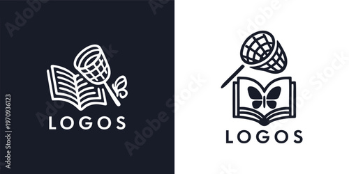 Educational Nature Discovery Book Logos