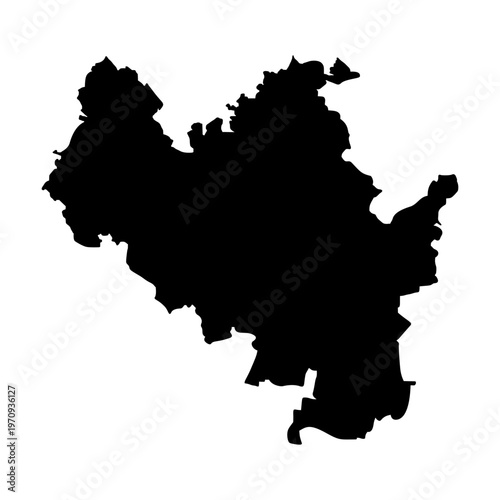 Brno Czech Republic map silhouette vector illustration
