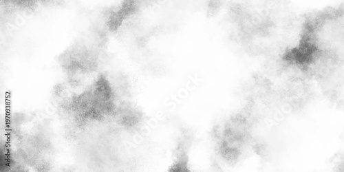 Tablou pe pânză Abstract gray background soft white watercolor grunge texture, abstract gray watercolor texture with grunge stains and soft brush strokes