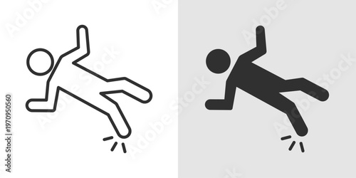 Sports Injury Icon representing physical injuries during sports activities, muscle strain, sprains, rehabilitation, first aid, and recovery in fitness and athletic environments.