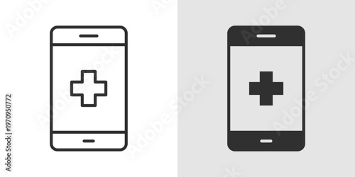 Virtual Hospital Icon representing digital healthcare services, telemedicine, remote consultations, online medical support, and hospital care delivered through digital platforms.