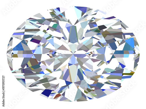 Oval Cut Diamond Vector High‑Resolution Faceted Gem on Transparent Background, Crisp oval diamond illustration with brilliant sparkle, ideal for logos, jewelry branding, and print.