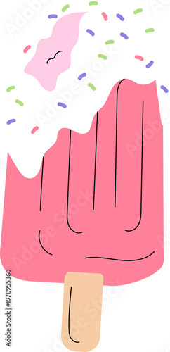 very beautiful ice cream icon