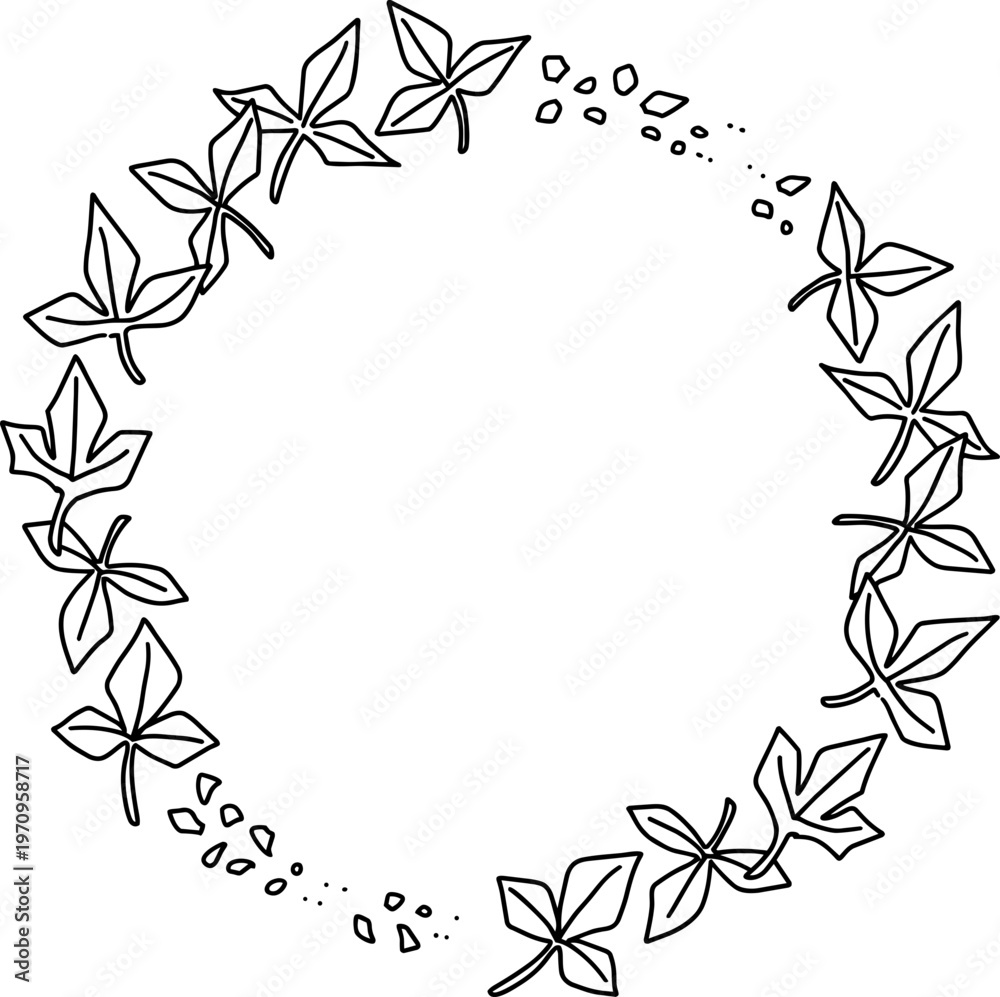 Fototapeta premium Elegant Botanical flower Circle Frame Vector. Floral Design Element for Wedding Invitations, Logos & Branding Templates.