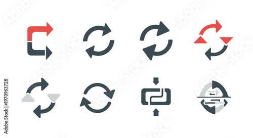 Refresh and Reload Arrow Icons Collection: Update, Sync, Cycle, and Repeat Symbols