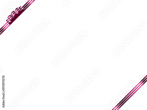 リボン波、縞、斜F、12マゼンタ