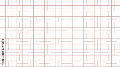 Cuadro en lienzo Modern abstract seamless geometric grid pattern with rectangular and square shapes