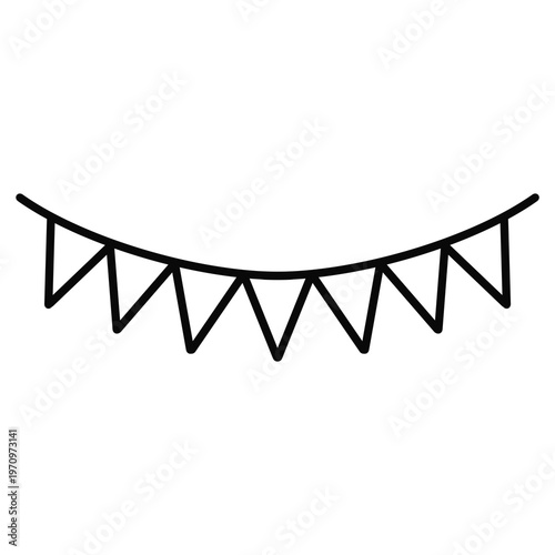 Wallpaper Mural outline illustration of a party flag  Torontodigital.ca