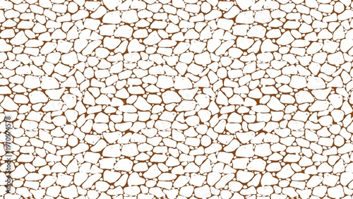Photos Stylized seamless abstract pattern featuring white irregular organic shapes and