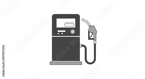 Gas Pump Fuel Dispenser Station.