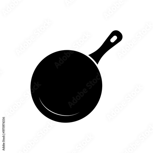 Frying Pan icon on transparent background.