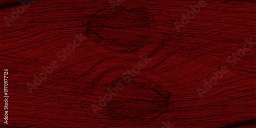 Deep red stained wood grain texture background with natural organic patterns and elegant dark crimson timber surface
