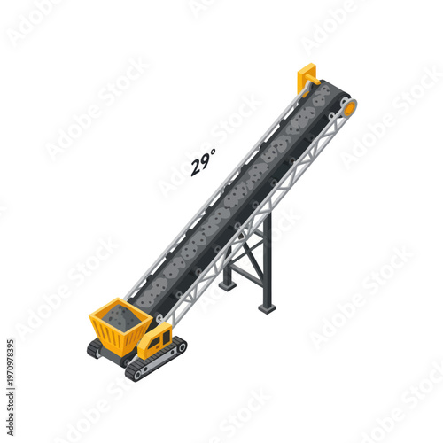 Industrial Conveyor Belt System for Material Transport.