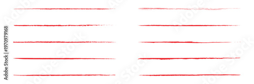 Strikethrough lines collection. Set of hand drawn freehand emphasis elements, underline, marker or ball pen line, crossed scribble stripe. Vector illustration. EPS 10 .