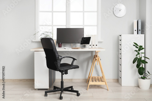 Workplace with computer nea...