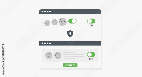 Shield icon on computer screen.