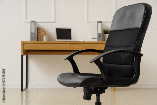 Comfortable black chair in ...