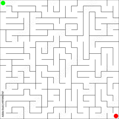 Learning Labyrinth Puzzle Worksheet for Classroom Use