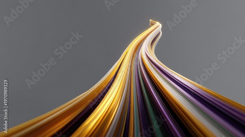 Colorful flowing lines create an abstract design with a modern twist showcasing a dynamic and vibrant atmosphere for creative projects