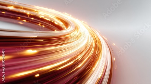 Dynamic Light Stream with Colorful Glow and Sparkle for Abstract Background and Design Inspiration in Modern Digital Art