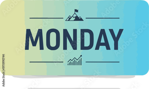 A dynamic visual reminder for a productive Monday, symbolizing the ascent towards personal and professional growth and achievement