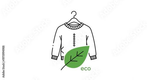 Eco friendly clothing sweater design.