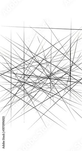 Black lines intersecting in square.