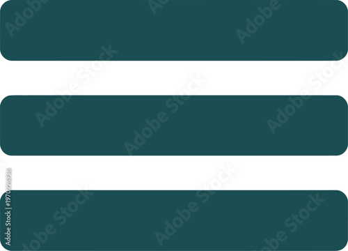 Teal, horizontal, rounded rectangle bars, vector graphics, website elements, UI components