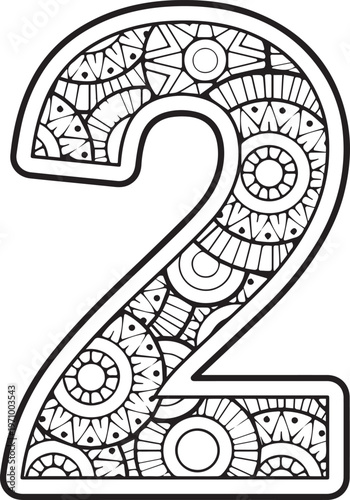 Beautiful English number design and style 2