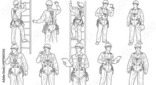 Collection of Soldiers in Various Poses and Actions.