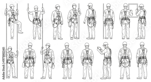 Collection of Soldiers in Various Poses and Uniforms.