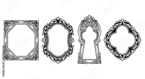 Quadro su tela Ornate Vintage Frames Collection.