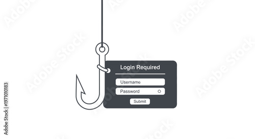 Hook with login credentials form.