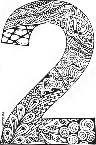 Beautiful English number design and style 2