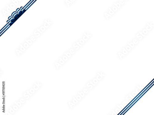 リボン波、縞、斜F、m15青