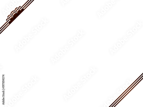 リボン波、縞、斜F、m18茶