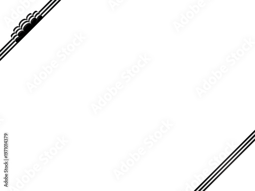 リボン波、縞、斜F、m19黒