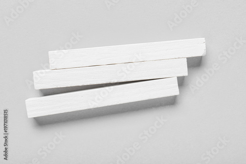 Chalks isolated on white ba...