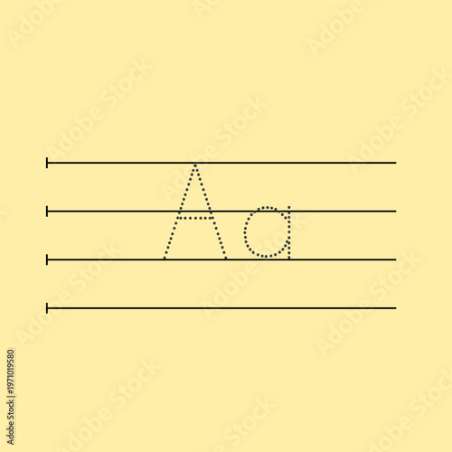 Master the very first letter of the alphabet with this professional Letter Aa Tracing Worksheet. 