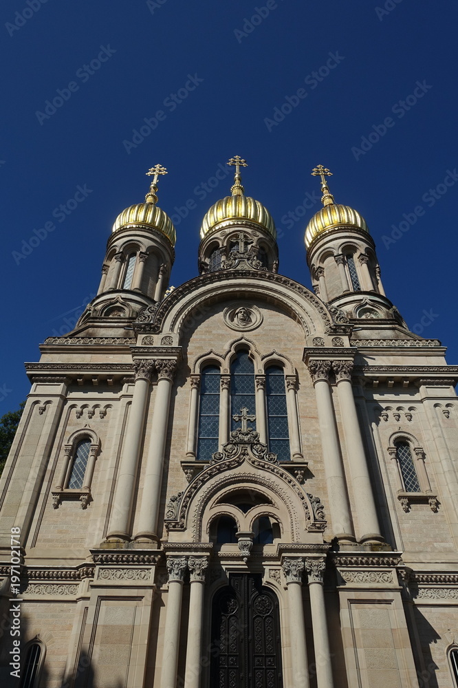 Naklejka premium Russisch-Orthodoxe Kirche Wiesbaden