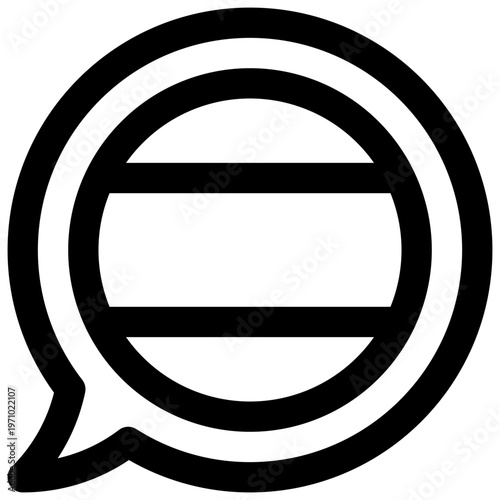 Spanish language. Editable stroke vector icon.