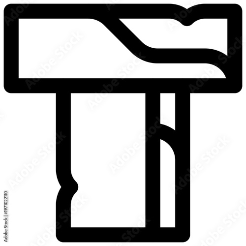 Taula. Editable stroke vector icon.