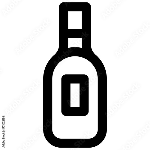 Wine. Editable stroke vector icon.