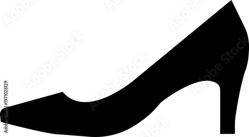 High heels woman shoes. Vector silhouettes . Black high heel shoe  outline collection with elegant stiletto pumps fashion footwear vector illustration set. isolated on isolated on transparent backgrou