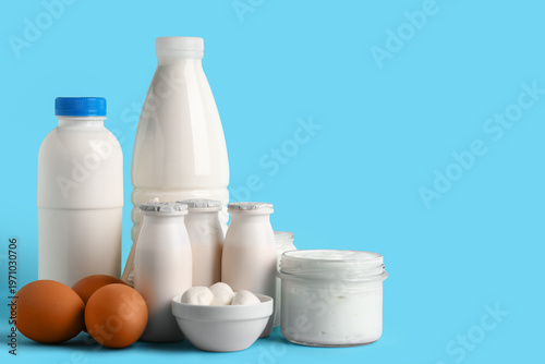 Different dairy products wi...