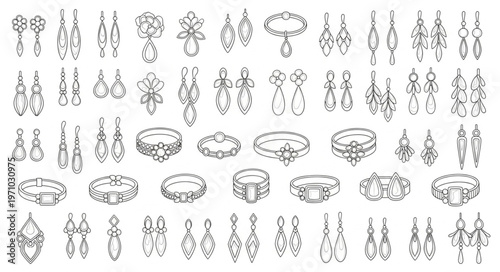 Collection of Vintage Jewelry Designs.