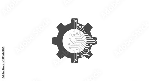Gear with circuit board design.