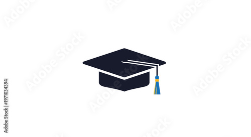Graduation Cap Academic Achievement Symbol.